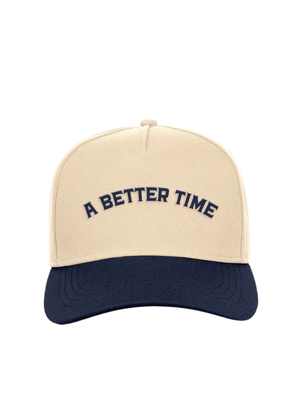 “a better time” ALP hat. New Era Cream and Navy Two-Tone Baseball Cap - Picture 1 of 6